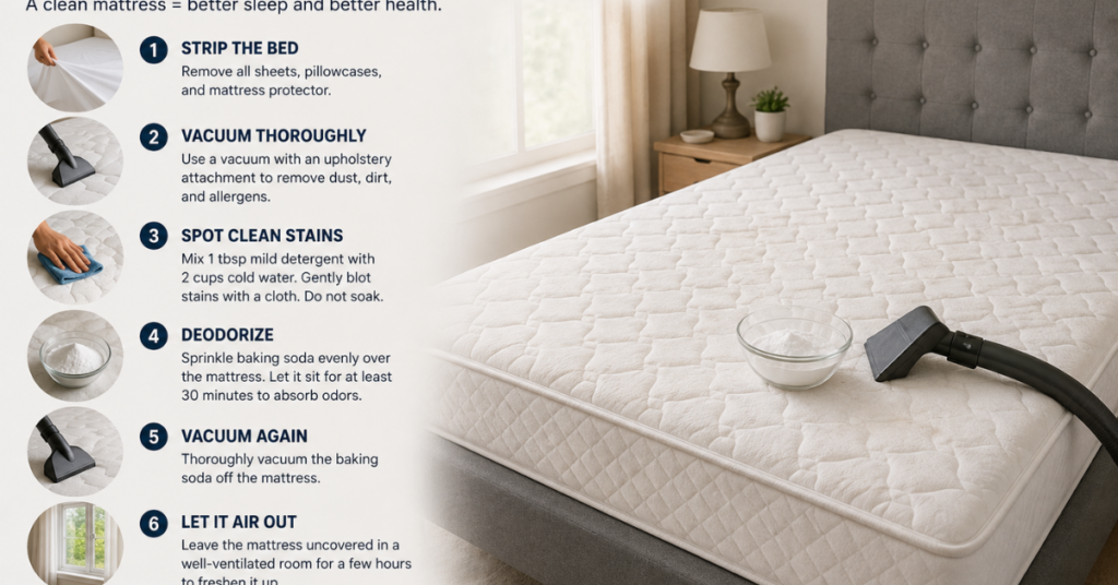 How to Clean a Mattress Properly at Home