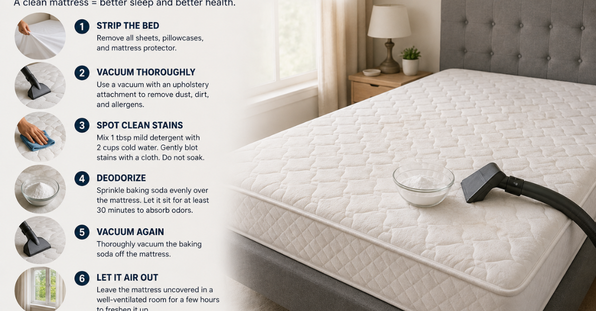 How to Clean a Mattress Properly at Home