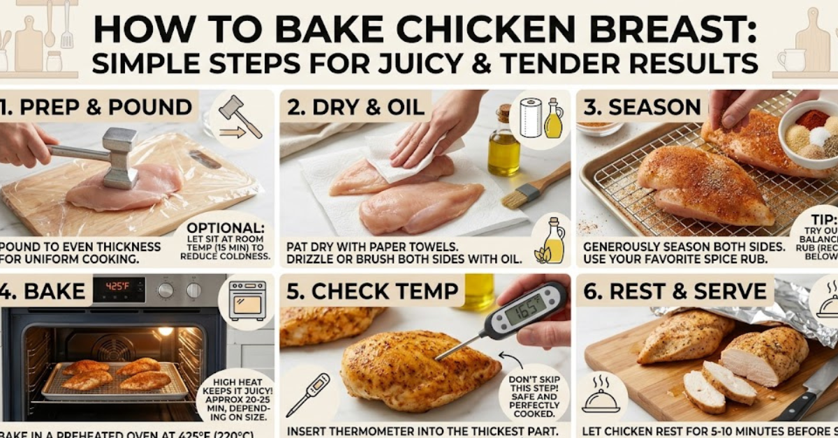 How to Bake Chicken Breast Perfectly Every Time