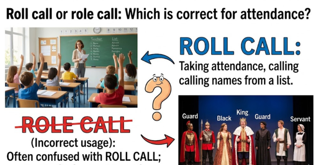Roll Call or Role Call? Meaning & Correct Usage