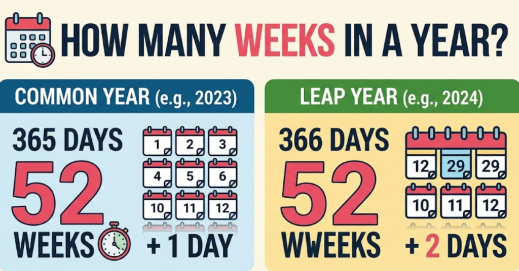 How Many Weeks in a Year? Full Simple Guide