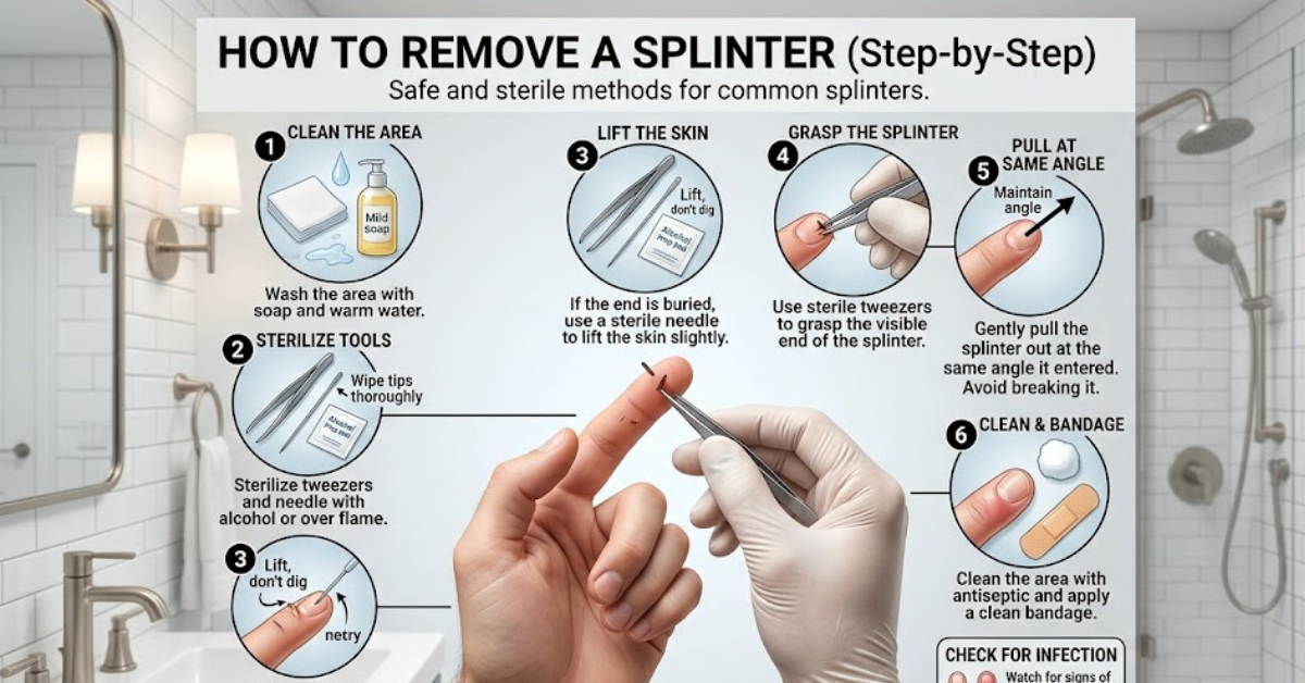 How to Remove a Splinter Safely at Home