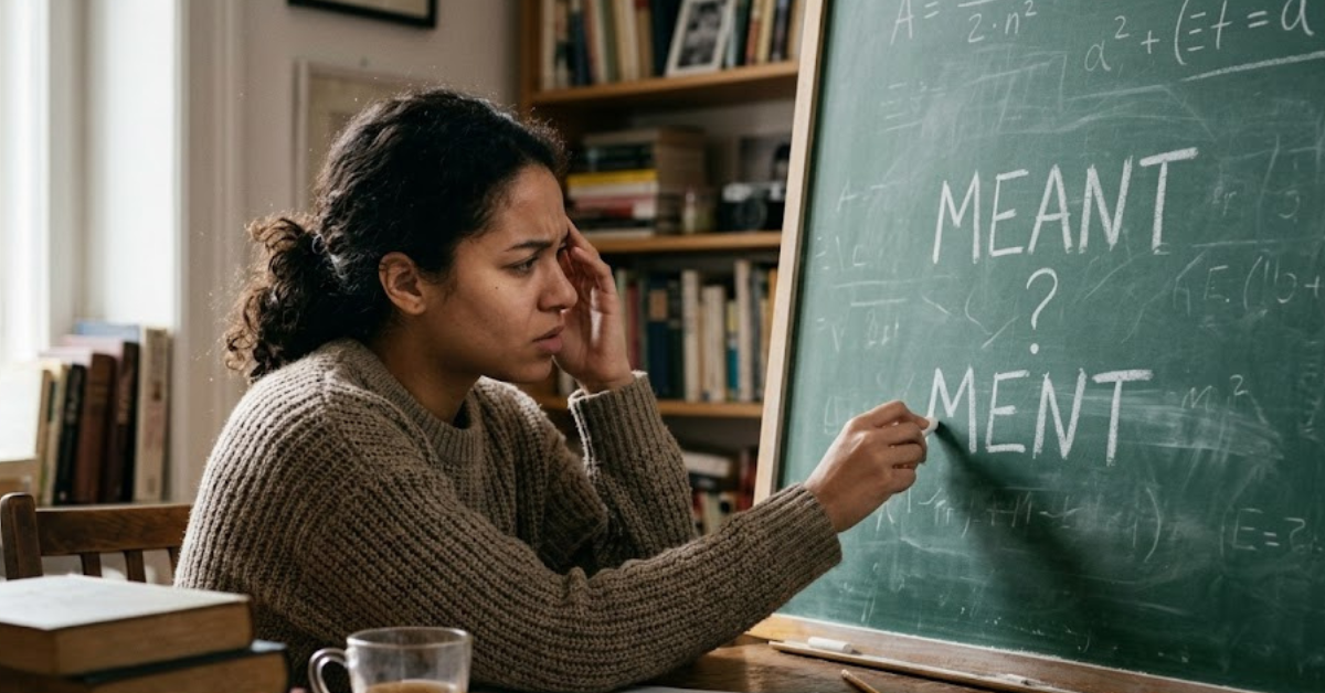 Meant or Ment: Which Spelling Is Correct?