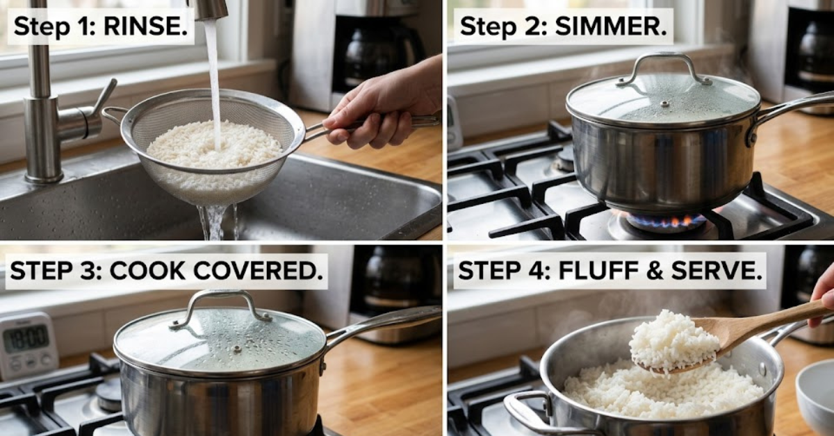 How to Cook Rice on Stove Perfectly Every Time