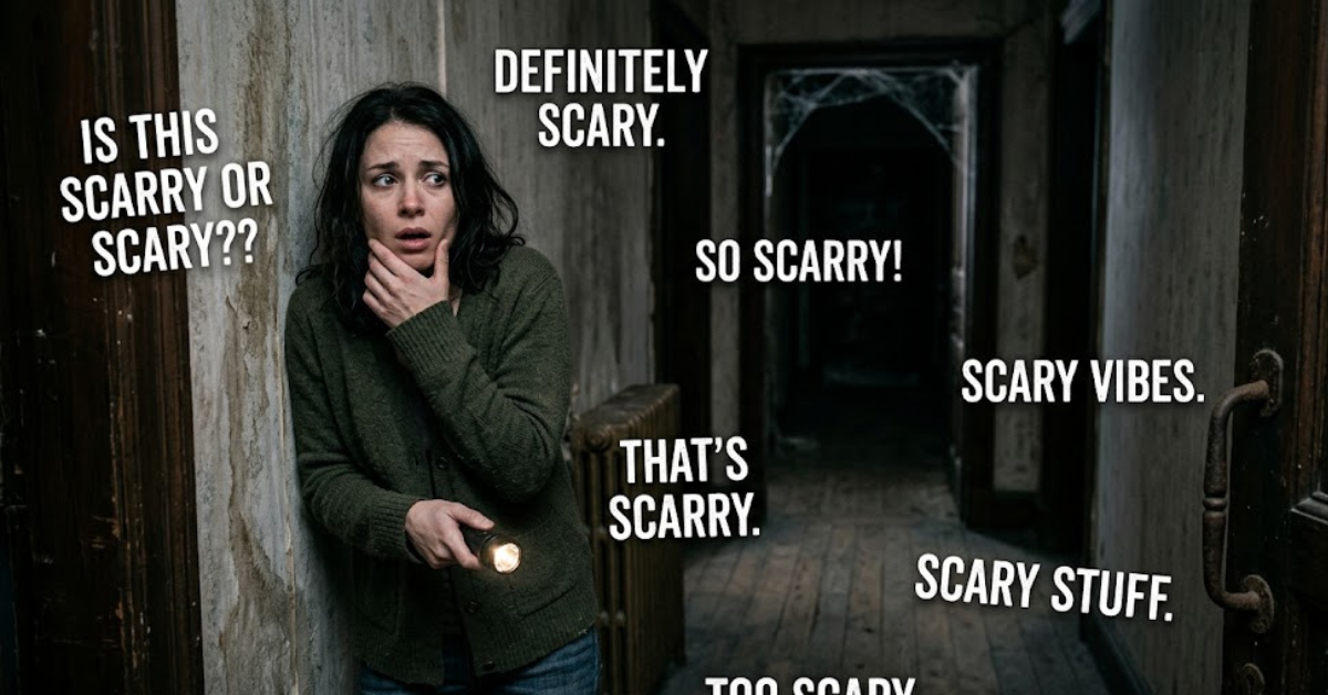 Scarry or Scary: Which Spelling Is Correct?