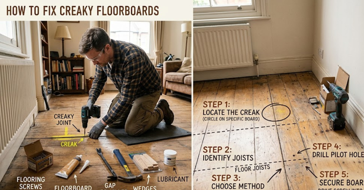 How to Fix Creaky Floorboards Easily at Home