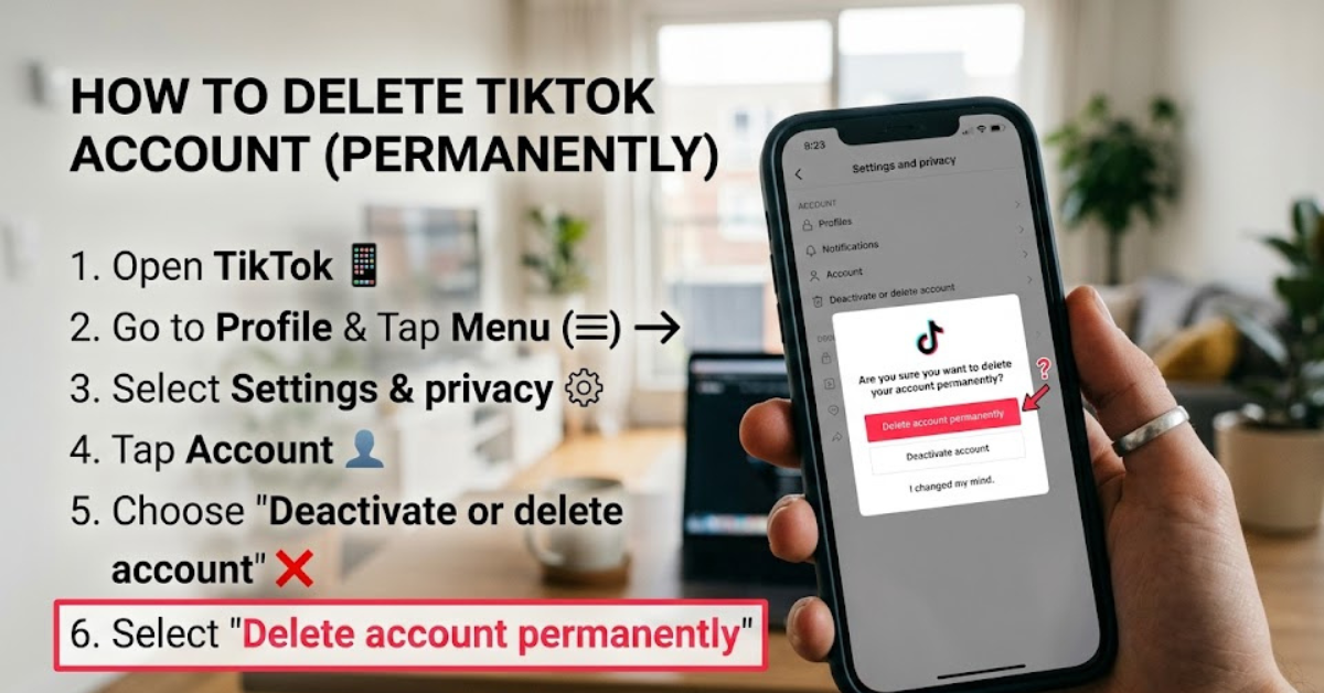 How to Delete TikTok Account Permanently