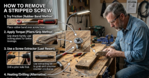 How to Remove a Stripped Screw Easily and Safely