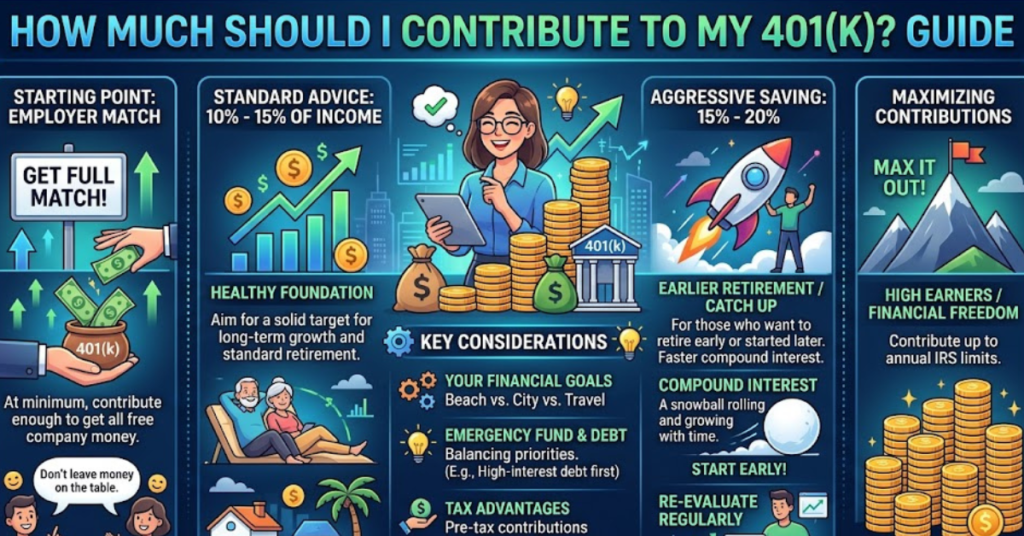 How Much Should I Contribute to My 401(k)? Guide