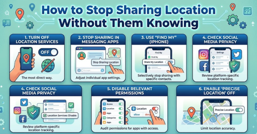 How to Stop Sharing Location Without Them Knowing