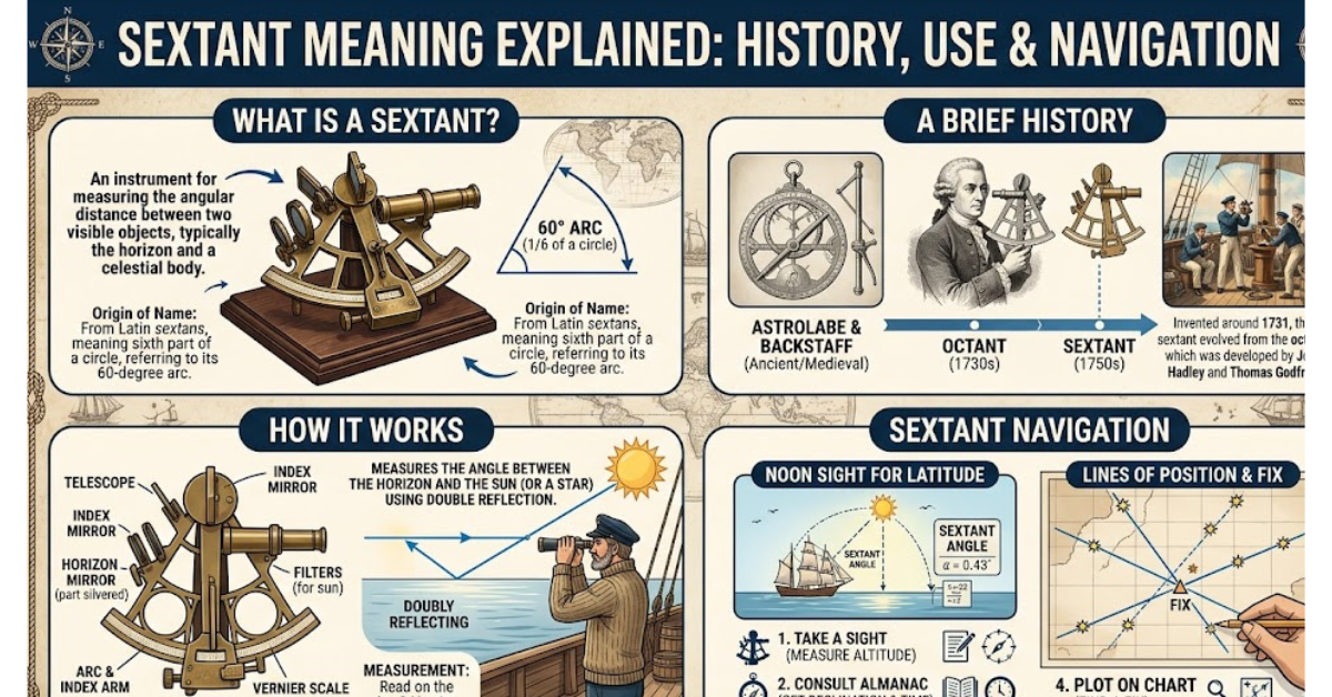 Sextant Meaning Explained: History, Use & Navigation