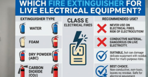 Which Fire Extinguisher for Live Electrical Equipment?
