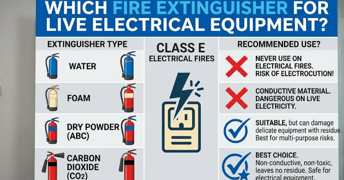 Which Fire Extinguisher for Live Electrical Equipment?