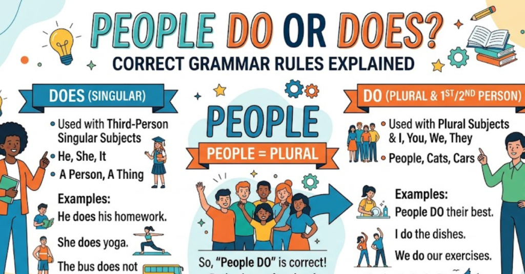 People Do or Does? Correct Grammar Rules Explained