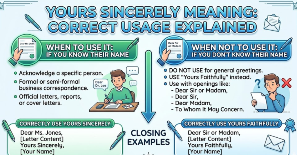 Your Sincerely Meaning: Correct Usage Explained
