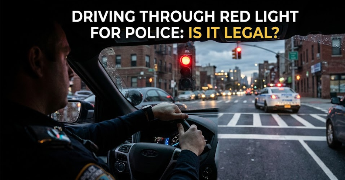Driving Through Red Light for Police: Is It Legal?