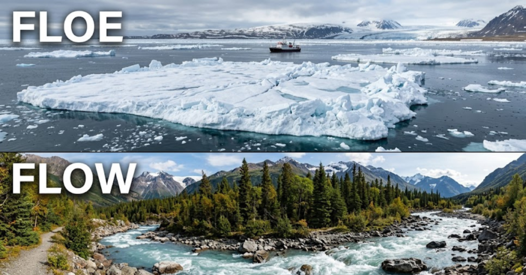 Floe vs Flow: Meaning, Difference, and Usage